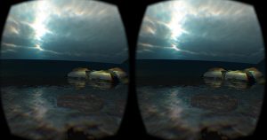 Visual seen through VR goggles